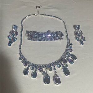 Elegant Blue and Purple Jewelry Set